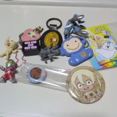 ジャンク　おもちゃ　まとめ売り　レトロ　ガチャ　缶バッチ　キーホルダー