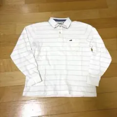 LACOSTE 長袖ポロシャツ 青白ストライプ サイズ5 - メルカリ