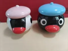 ピングー PINGU 陶器製 ミニポット 2個セット