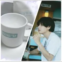 BTS V マグカップ　コーヒーカップ　レイオーバー　ミドパカフェ