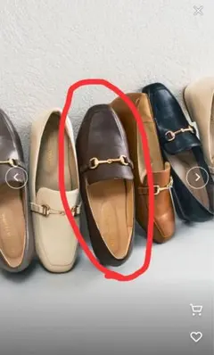 ブラウン ローファー 39 (24.5cm)