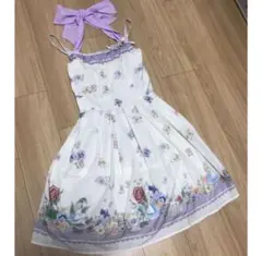 シークレットハニー　アリスの花柄刺繍ワンピース