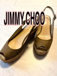 JIMMY CHOO ウェッジソールサンダル35
