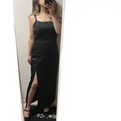 BLONDEY ワンピース　ブラック　キャミソール　ロングワンピース　エゴイスト