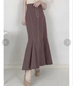 dazzlin ステッチラインマーメイドスカート