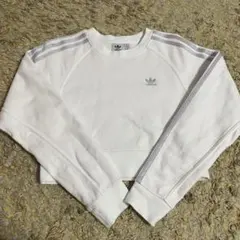 adidas 短丈 クロップドスウェット Lサイズ