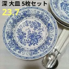 ブルーリーフ 18㎝皿 5枚セット - メルカリ