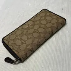 COACH コーチ 長財布 ラウンドファスナー シグネチャー