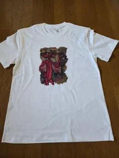 ピンクパンサー グラフィックTシャツ ホワイト　ヴィンテージ風　レトロ　映画