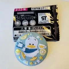 サンリオキャラクターズ 刺繍缶バッジビスケット3 あひるのペックル