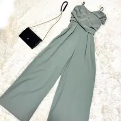 【美品】ラグナムーン　LAGUNAMOON クロスベアパンツドレス　くすみカラー