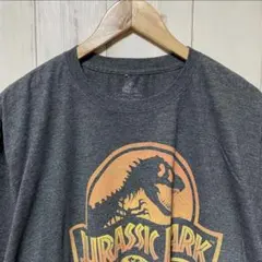 メキシコ古着 ジュラシックパーク ムービーTシャツ グレー ビンテージ 