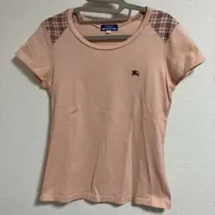 BURBERRY BLUE LABEL 半袖Tシャツ ピンク チェック柄 38のサムネイル