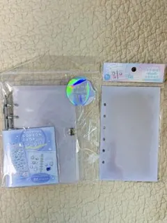 クーリア とうめいシールバインダー ホワイト シール帳 とうめいシールシートのサムネイル
