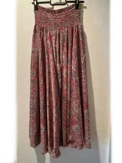 ペイズリー柄フレア　スカーチョ　ワイドパンツ