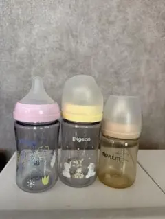 哺乳瓶　コトリ　モユム　ピジョン