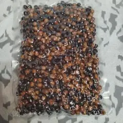 茶色と黒の木製ビーズ多数入 ウッドビーズ