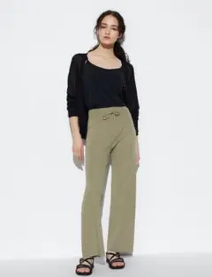 m*o様 ウォッシャブルリブニットパンツ　ユニクロ　UNIQLO