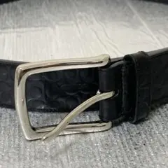 美品　COACH コーチ　レザー ベルト　ブラックのサムネイル