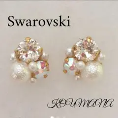 人気Ｎｏ．1♛︎スワロフスキー ビジュー ピアスorイヤリング