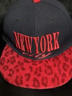 NEW YORK city キャップ ヒョウ柄
