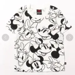 【美品】BABYDOLL ミニー＆デイジー 総柄 半袖Tシャツ ホワイト Mのサムネイル