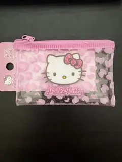 【即購入OK】Hello Kitty ラメポーチ　ヒョウ柄のサムネイル