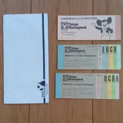 東京ディズニーランド旧入場券セット（使いかけ）　使用不可　コレクション