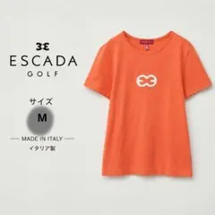 ESCADA GOLF 半袖Tシャツ イタリア製 M相当 オレンジのサムネイル