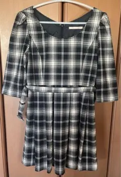 dazzlinw レディース　ワンピース　ミニ丈　チェック　ラブリー