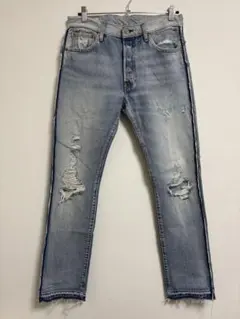 Levi’s 501 デニムパンツ ユーズド加工