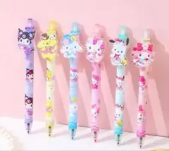 キャラクター柄 ボールペン 6本セット