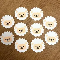 ひつじ　羊　干支　メッセージカード　保育　画用紙　壁面　ペーパークラフト