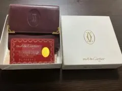 Must de Cartier 二つ折り財布 ボルドー 箱・カード付のサムネイル