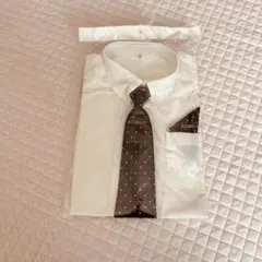 ホワイトシャツ ネクタイ 120 長袖