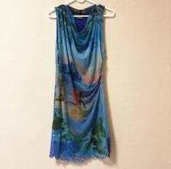 Desigual. ノースリーブワンピース L 花柄