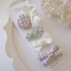 【No.54】ヘアクリップ ベビー キッズ 出産祝い プレゼント ヘアピン