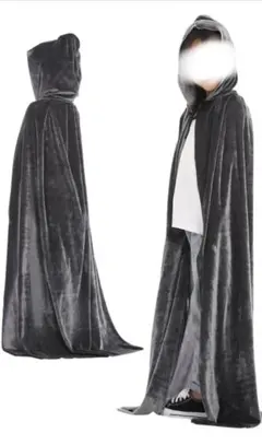 魔女マント コスプレ マント フード付き ベルベット調　130