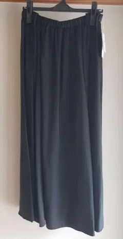 green label relaxingロングスカートブラック