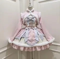 中華 ロリータドレス ピンク