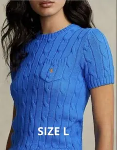 2025年最新】ラルフローレン ニット 半袖 ブルーの人気アイテム