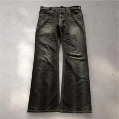 00s EDWIN archive black flared jeans y2k