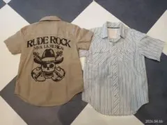 RUDE ROCK GAP 半袖シャツ 2点セット140