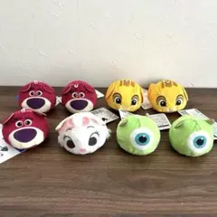 ディズニー　ピクサー プチプチドーム　ぬいぐるみ　ロッツォ　マイク　マリー