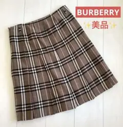 美品 希少 バーバリーブルーレーベル ノバチェック プリーツ ミニ