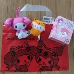 マクドナルド　ハッピーセット　マイメロディ　マスコット　どうぶつ着ぐるみ　きつね