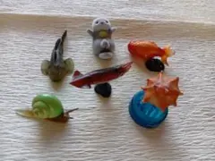 【海洋生物・動物 ミニフィギュア 6点セット】海洋堂 チョコエッグ ラッコ メン