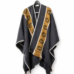 美品☆GUCCI グッチ☆ポンチョ☆ケープ☆大判ストール GUCCI グッチ 553118 GGリバーシブル ポンチョ ケープ ストール - メルカリ