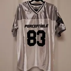 WEGO シルバー Vネック 半袖Tシャツ