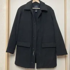 Brocks Brothers loro pianaウールコートチャコールグレー BROOKS BROTHERS × Loro Piana ／ ブルックスブラザーズ × ロロピ